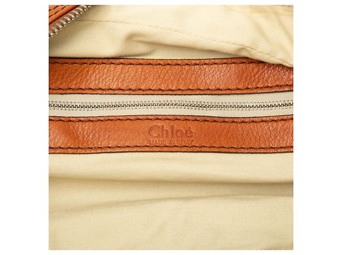 Chloé Paddington East West Zippy Handtasche aus braunem Leder - Ansicht 5