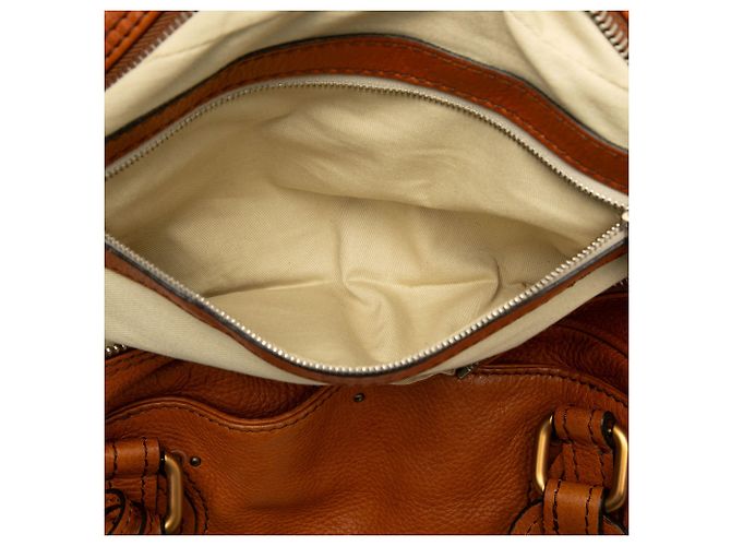 Chloé Paddington East West Zippy Handtasche aus braunem Leder - Ansicht 6