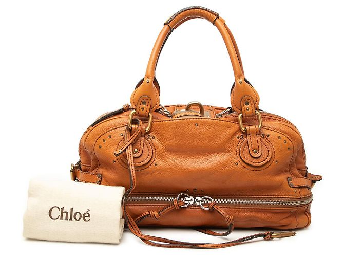 Chloé Paddington East West Zippy Handtasche aus braunem Leder - Ansicht 8