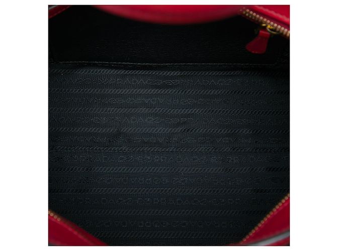 Borsa Prada Esplanade in Saffiano rosso e City Calf - vista 4