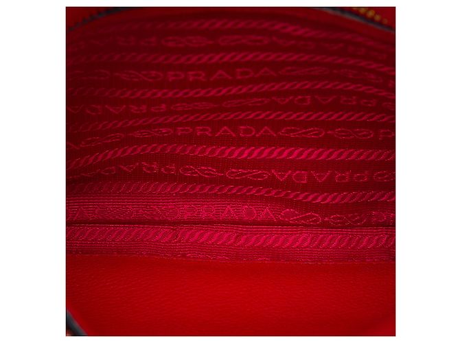 Prada Borsa Crossbody Red Vitello Daino - vista 4