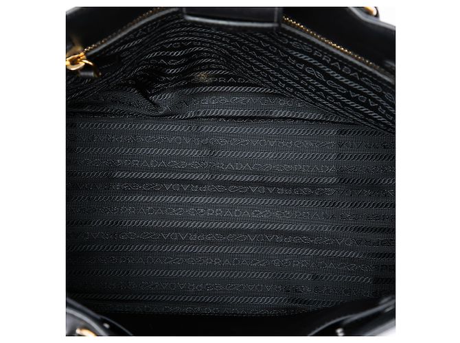 Bibliothèque Borsa Satchel Prada Bibliotheque in vitello City nero - vista 4