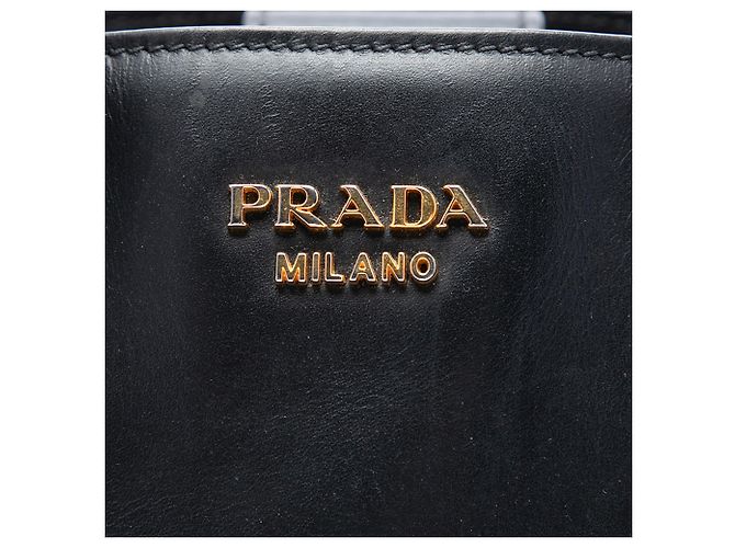 Bibliothèque Borsa Satchel Prada Bibliotheque in vitello City nero - vista 5