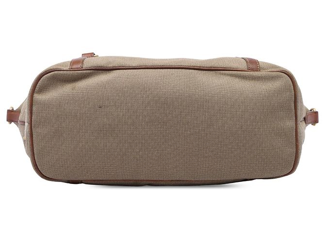 Prada Brown Canvas Canapa Logo Tote - Ansicht 3