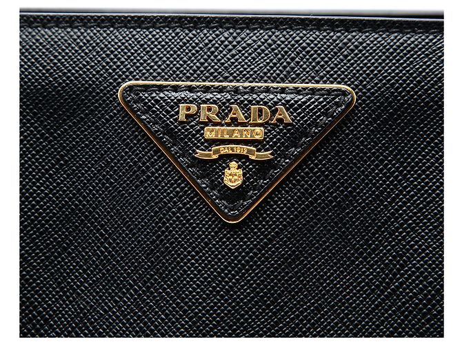 Prada Black Medium Saffiano Lux Gardeners Tote - Ansicht 5
