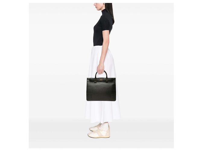 Tote Gucci in pelle di vitello nera - vista 6