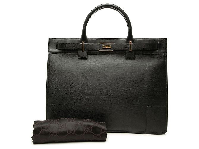 Tote Gucci in pelle di vitello nera - vista 7