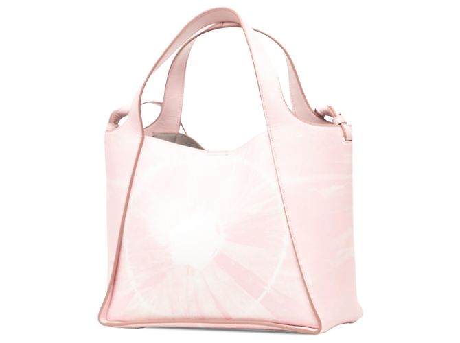 Stella Mc Cartney Stella McCartney Tote in eco-pelle rosa con logo e tie dye - vista 2