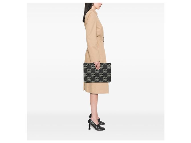 Louis Vuitton Black Christopher Nemeth Damier Graphite Rope Pochette Voyage GM - vista 6