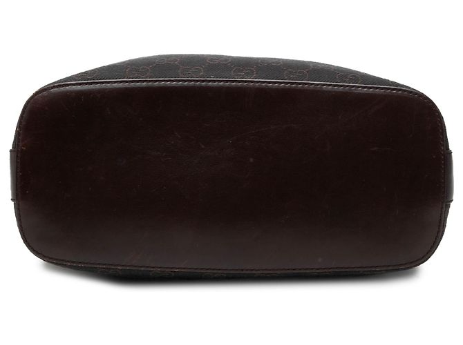 Borsa a tracolla Gucci in denim GG marrone - vista 3