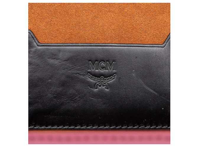 Sac Satchel MCM Odeon Berlin en cuir de veau violet - vue 5
