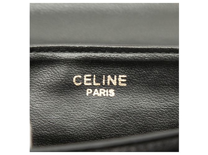 Céline Celine Borsa a tracolla Macadam in pelle nera - vista 5