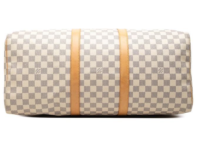 Louis Vuitton White Damier Azur Keepall 50 - vista 3