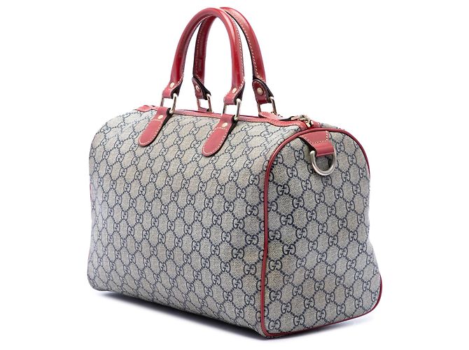 Borsa Boston Gucci Beige Medium GG Supreme Joy Tattoo Heart - vista 2