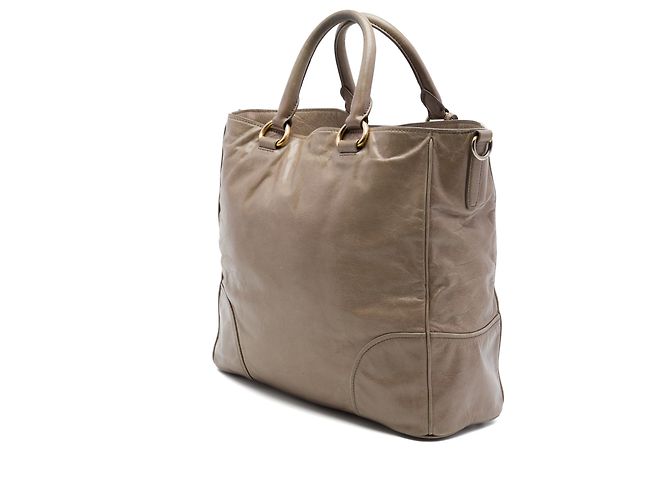 Prada Vitello Shine Satchel Braun - Ansicht 2