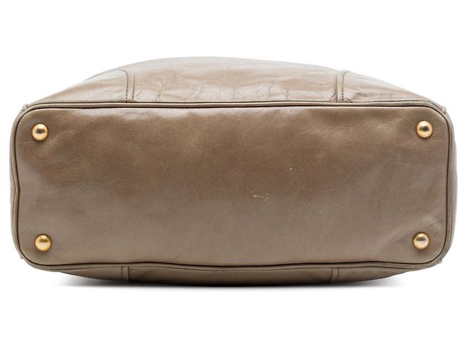 Prada Vitello Shine Satchel Braun - Ansicht 3