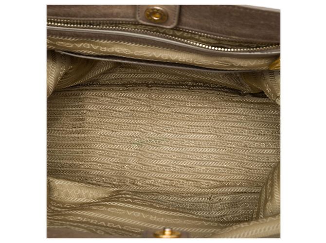 Prada Vitello Shine Satchel Braun - Ansicht 4