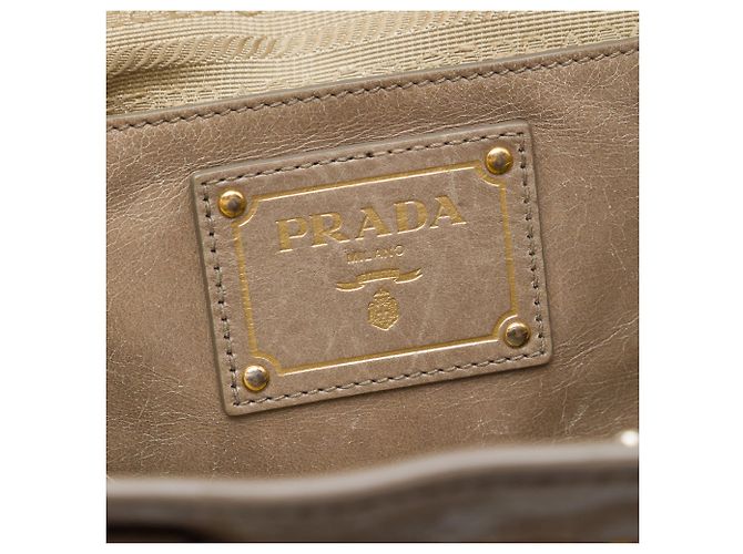 Prada Vitello Shine Satchel Braun - Ansicht 5