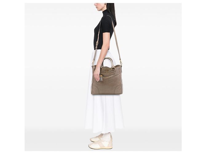 Prada Vitello Shine Satchel Braun - Ansicht 6