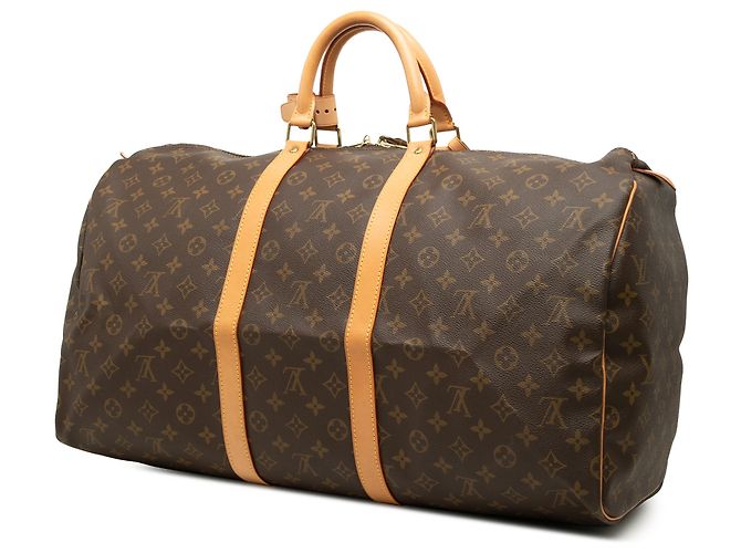 Louis Vuitton Brown Monogram Keepall 55 - vista 2
