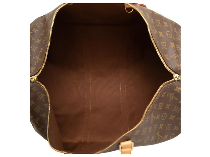 Louis Vuitton Brown Monogram Keepall 55 - vista 4