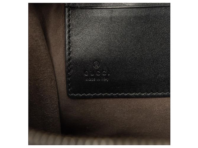 Clutch Gucci Black Guccissima - vista 5