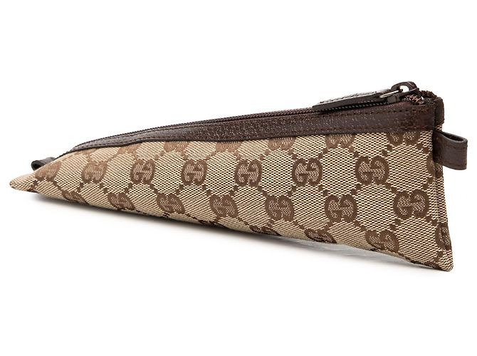 Astuccio Gucci in tela GG beige - vista 2