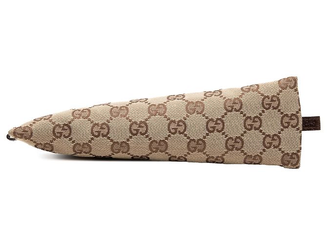 Astuccio Gucci in tela GG beige - vista 3