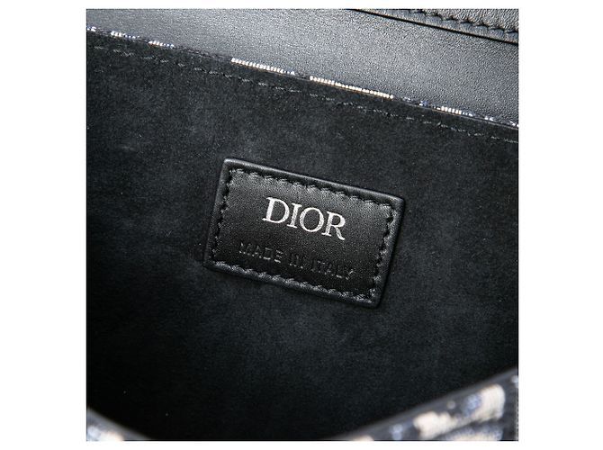 Dior Blue Mini Oblique Canvas Saddle Convertible Gürteltasche - Ansicht 5