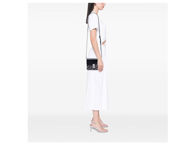 Dior Blue Mini Oblique Canvas Saddle Convertible Gürteltasche - Ansicht 6