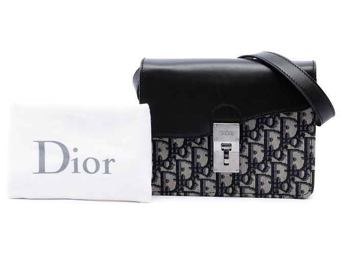 Dior Blue Mini Oblique Canvas Saddle Convertible Gürteltasche - Ansicht 7