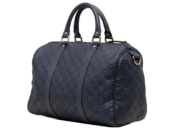 Gucci Blue Medium Guccissima Joy Boston Bag - Ansicht 2