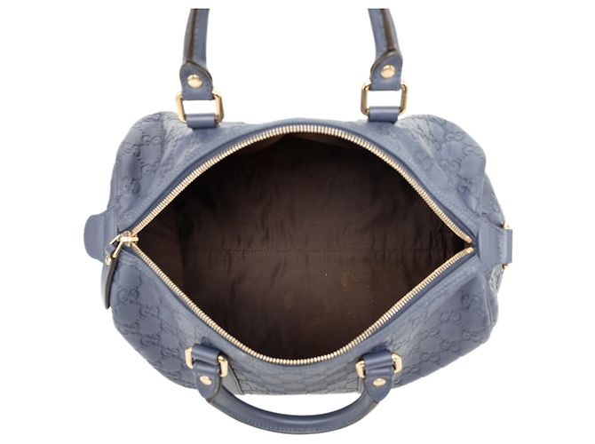 Gucci Blue Medium Guccissima Joy Boston Bag - Ansicht 4