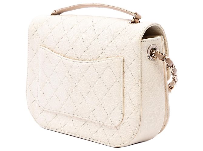 Chanel Brown Medium Caviar Paris Cuba Thread Around Flap - vue 2