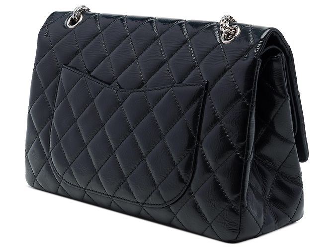 Chanel Black Quilted Aged Calfskin Reissue 2.55 Double Flap 227 - vista 2