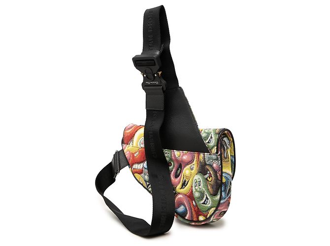 Dior Yellow Kenny Scharf Canvas Saddle Crossbody - Ansicht 2