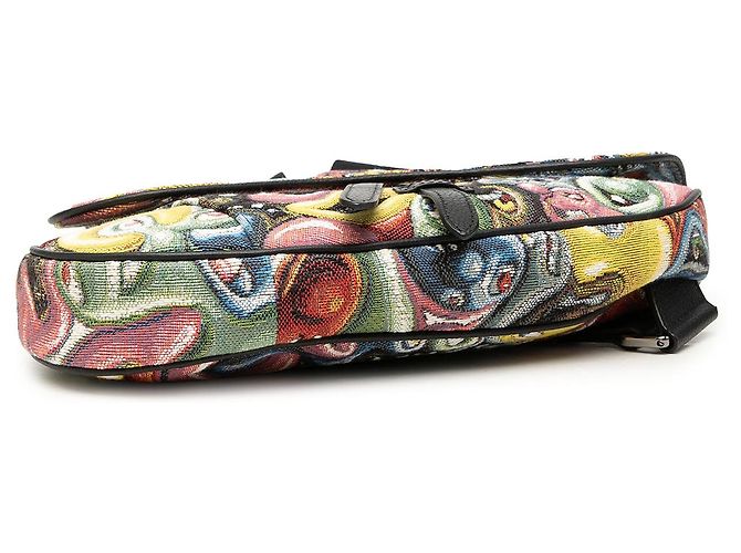 Dior Yellow Kenny Scharf Canvas Saddle Crossbody - Ansicht 3