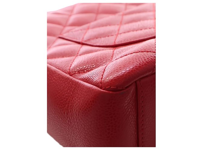 Borsa Chanel Red Caviar Petite Shopping Tote - vista 9