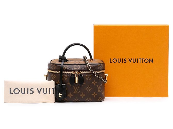 Louis Vuitton Brown Monogram Reverse Vanity PM - vue 7