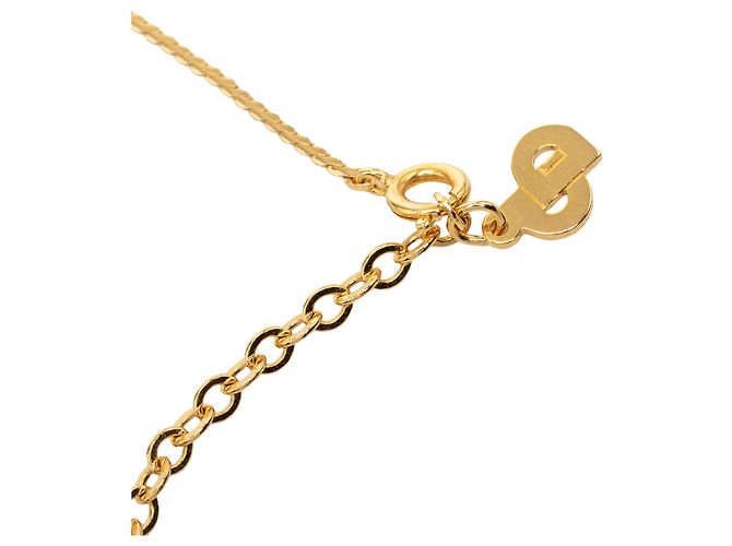 Collana Dior Gold Plated e Strass con Pendente Oval - vista 5