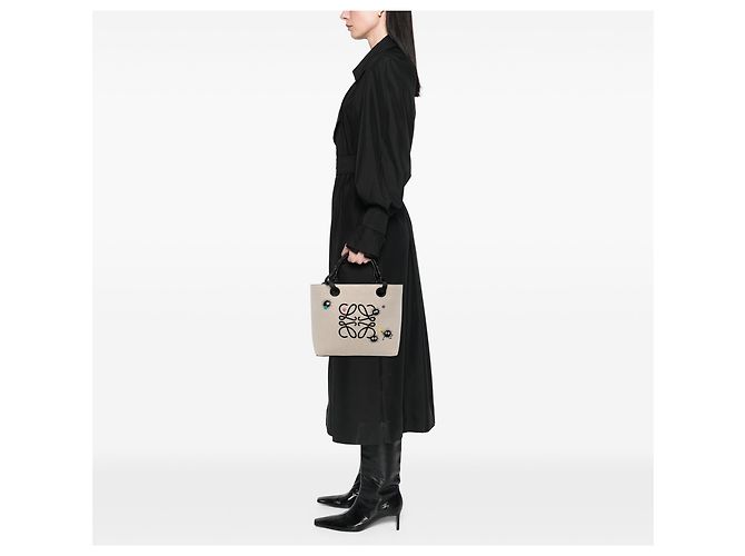 Tote Anagram in tela LOEWE Beige Studio Ghibli Spirited Away Susuwatari - vista 5