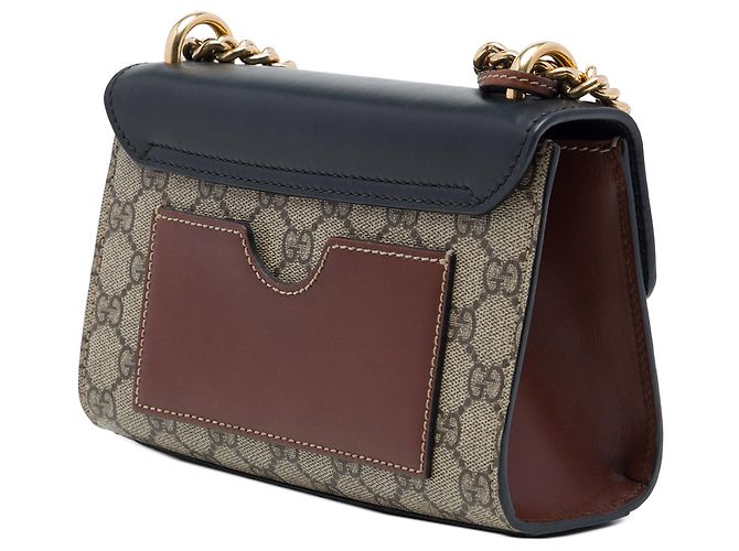 Gucci Beige Small GG Supreme Padlock Crossbody - vista 2
