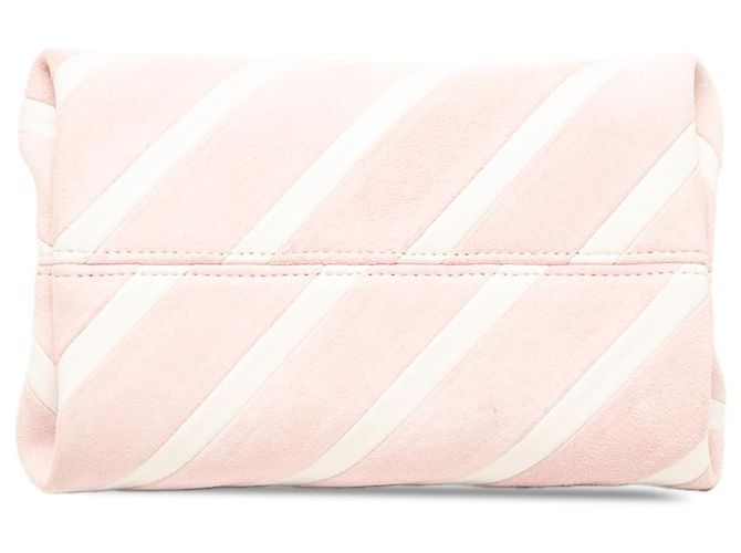 Borsa a tracolla The Berlingot Jacquemus in camoscio e pelle rosa - vista 3