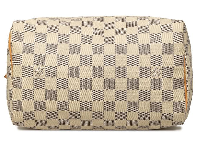 Louis Vuitton White Damier Azur Speedy 25 - vista 3