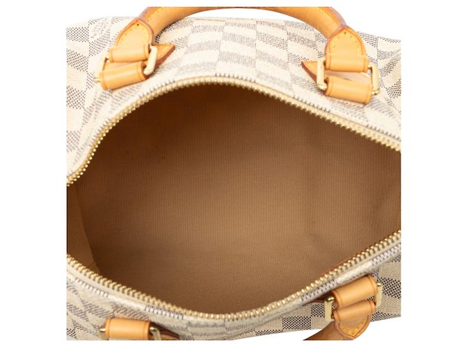 Louis Vuitton White Damier Azur Speedy 25 - vista 4