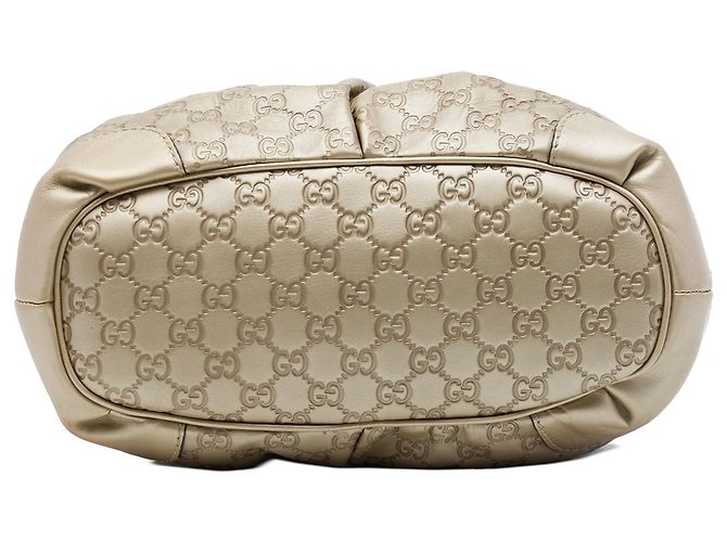Borsa Gucci Gold Guccissima Sukey Satchel - vista 3