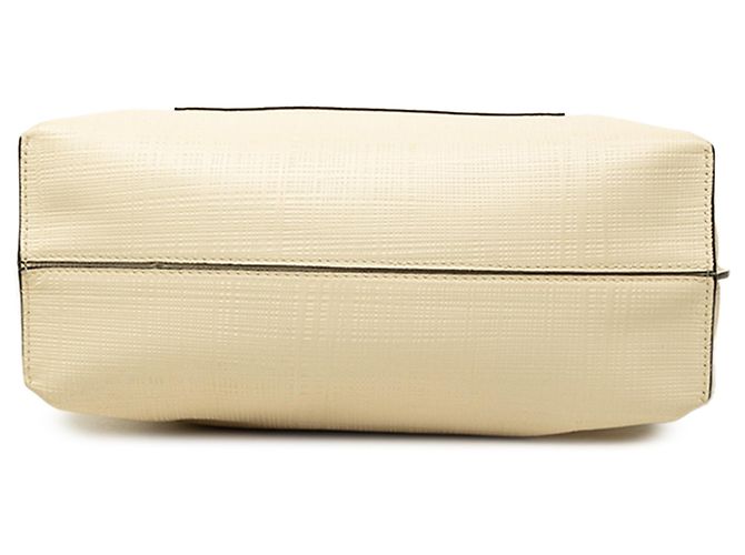 Borsa Shopper Anagram LOEWE in lino e vitello goffrato marrone - vista 3