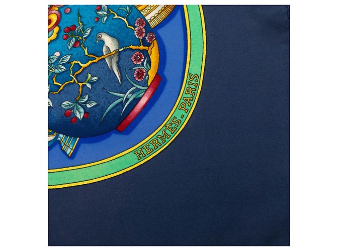 Hermès Blue Qu Importe Le Flacon Seidentuch 90 - Ansicht 3