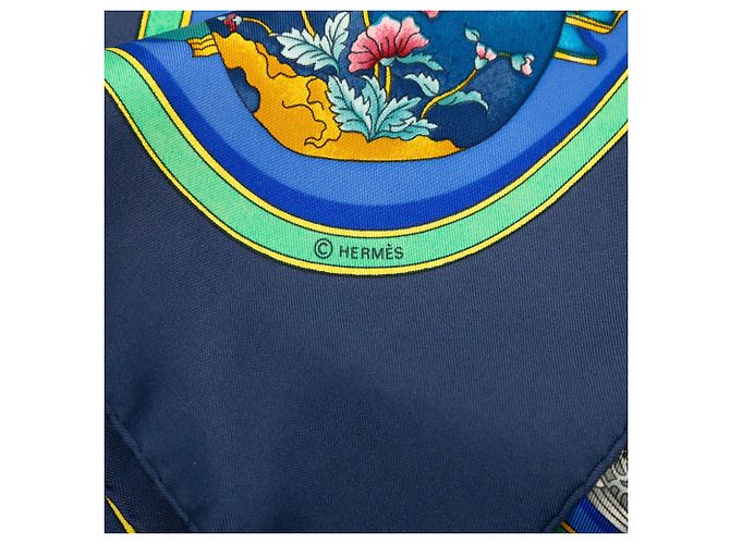 Hermès Blue Qu Importe Le Flacon Seidentuch 90 - Ansicht 5