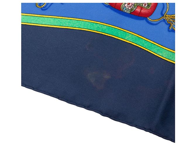 Hermès Blue Qu Importe Le Flacon Seidentuch 90 - Ansicht 7